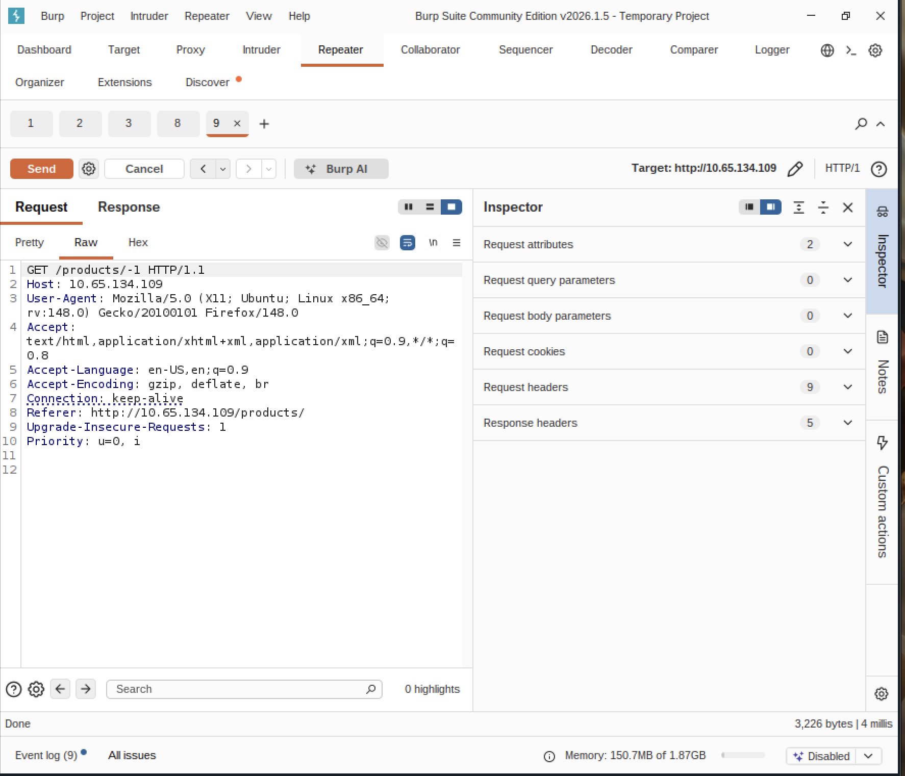 500 error triggered by malformed input leaking SQL query